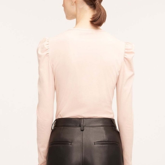 Mutton Sleeve Top | Soft Blush by Rebecca Taylor NWT - Picture 3 of 3